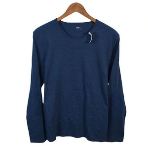 LS164 NWT Mens GAP Clothing Brand Long Sleeve Ringer T Shirt M
